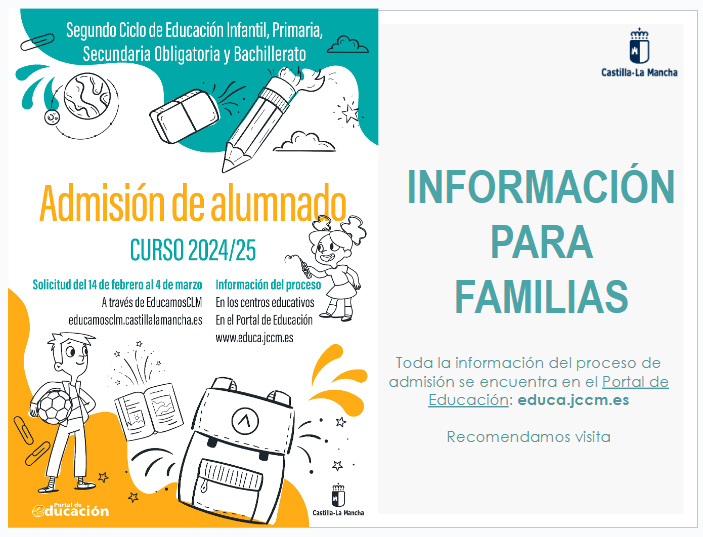 Admisión 2024: Presentación para las familias