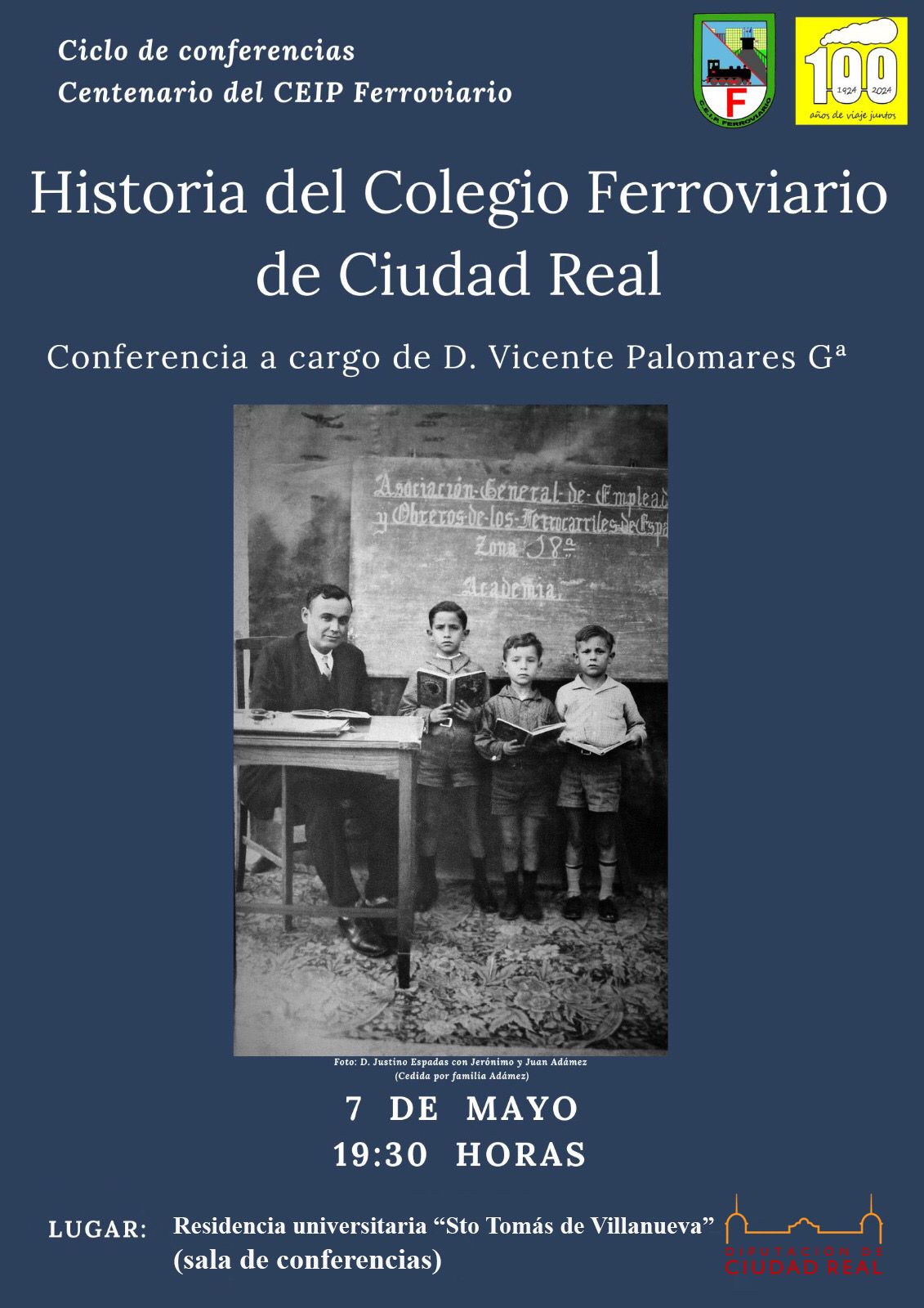 Conferencia sobre la historia del Colegio Ferroviario de Ciudad Real