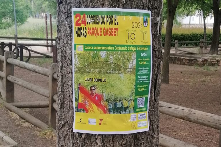 24h corriendo o andando por el Parque de Gasset. Todo listo para el reto.