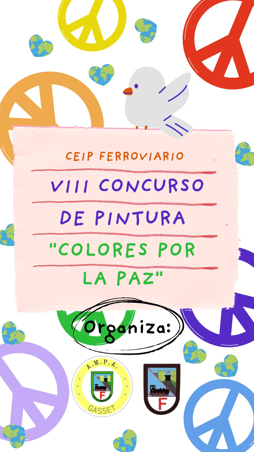 Concurso de dibujo: «Colores por la Paz»