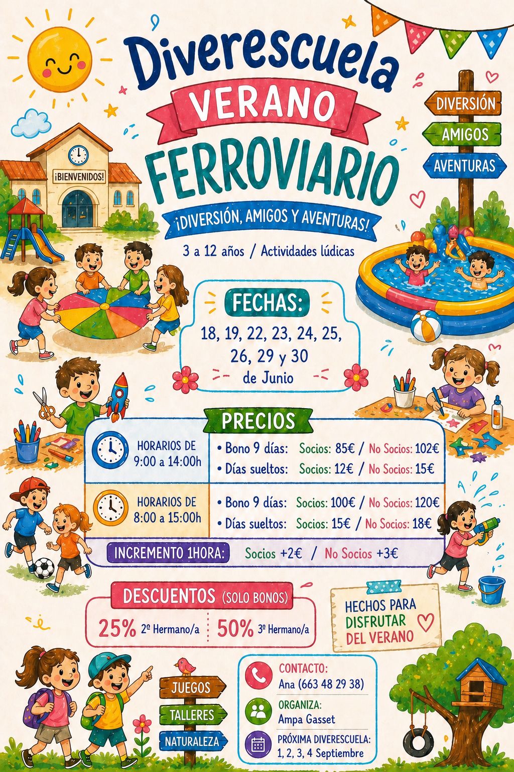 Ludoteca y Diverescuelas de verano 2026