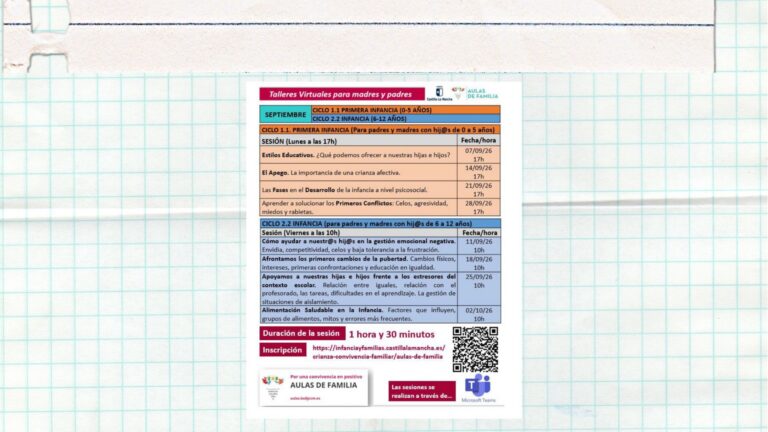 TALLERES VIRTUALES PARA FAMILIAS ( Ayto CR)