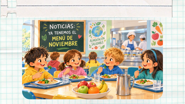 ¡Ya tenemos el menú del comedor escolar de noviembre! 🍎😋
